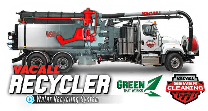 Vacall AllJetVac sewer cleaners with Recycler option